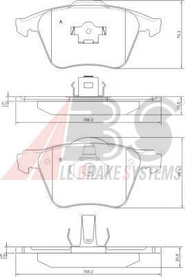 ABS Első fékbetét P86018_ABS