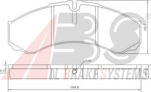 ABS Fékbetét, mind PA6021_ABS