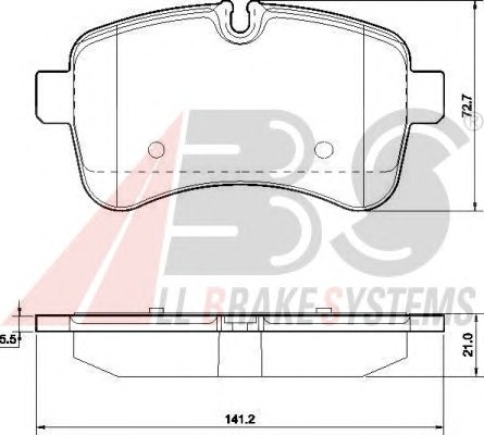 ABS Hátsó fékbetét PA6027_ABS