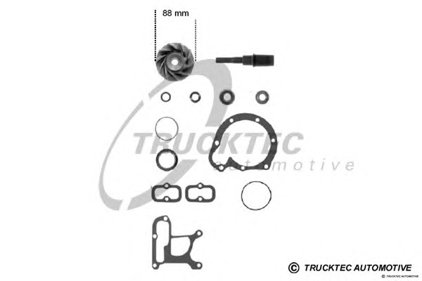 TRUCKTEC Vízpumpa javítókészlet 01.43.011