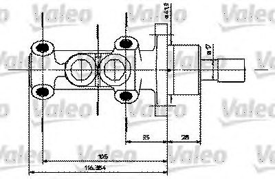 VALEO Főfékhenger 402251_VALEO