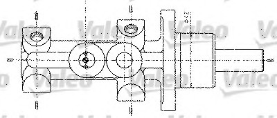 VALEO Főfékhenger 402298_VALEO