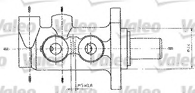 VALEO Főfékhenger 402321_VALEO