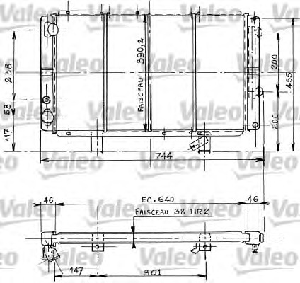 VALEO Vízhűtő 730058_VALEO