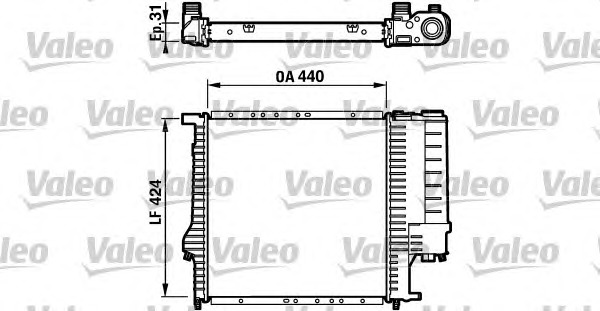 VALEO Vízhűtő 732198_VALEO