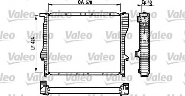 VALEO Vízhűtő 732199_VALEO