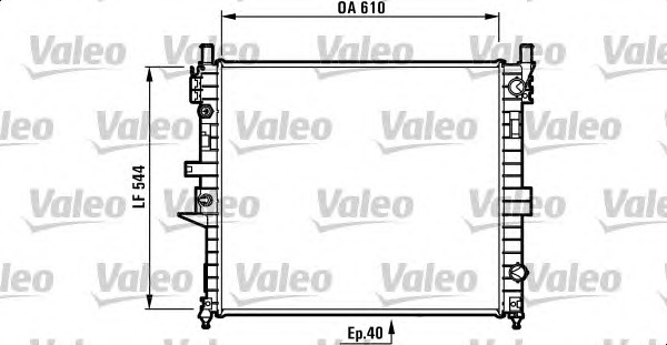 VALEO Vízhűtő 732736_VALEO