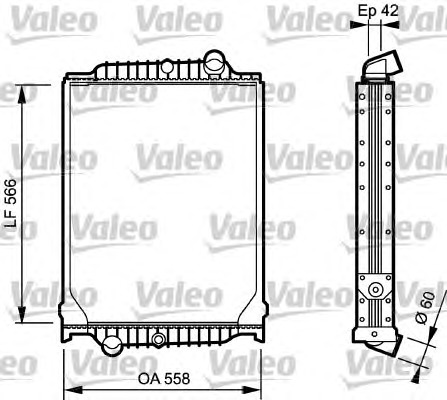 VALEO Vízhűtő 733496_VALEO