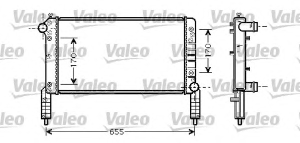 VALEO Vízhűtő 734769_VALEO