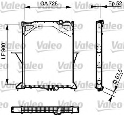 VALEO Vízhűtő 735017_VALEO