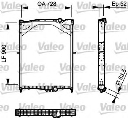 VALEO Vízhűtő 735018_VALEO