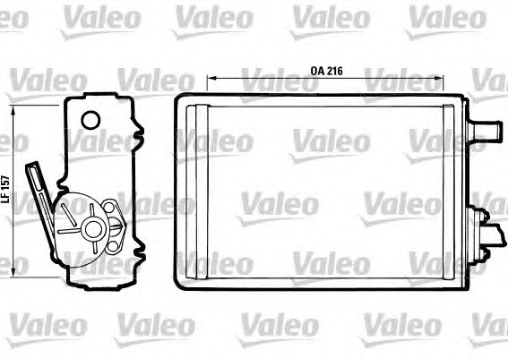 VALEO Fűtőradiátor 811399_VALEO