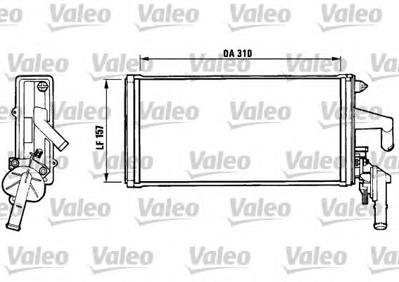 VALEO Fűtőradiátor T742R_VALEO