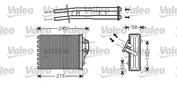 VALEO Fűtőradiátor 812336_VALEO