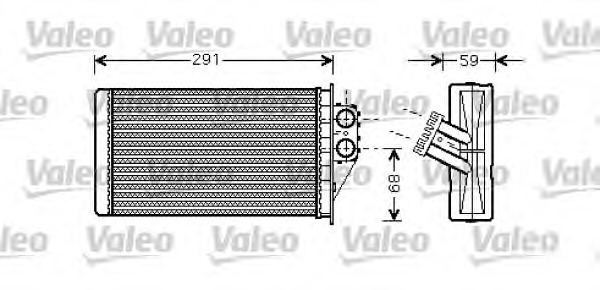 VALEO Fűtőradiátor 812339_VALEO