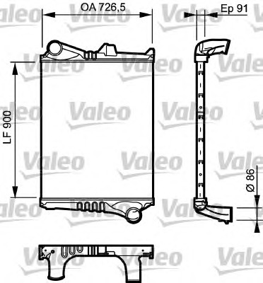 VALEO Töltőlevegő hűtő 817775_VALEO