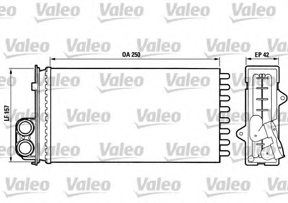 VALEO Fűtőradiátor T272_VALEO