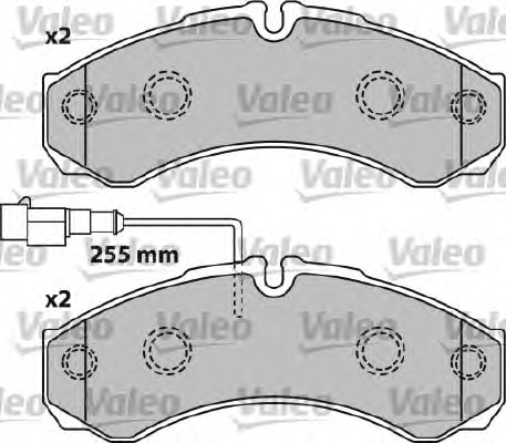 VALEO Fékbetét, mind 541739_VALEO