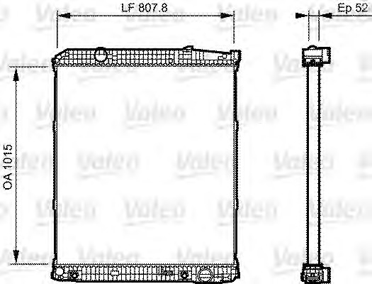 VALEO Vízhűtő 733506_VALEO