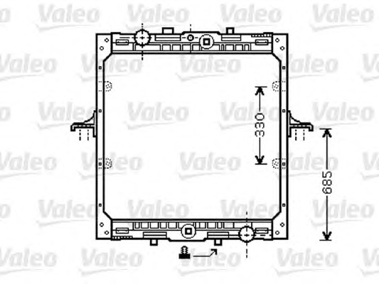 VALEO Vízhűtő 732554_VALEO