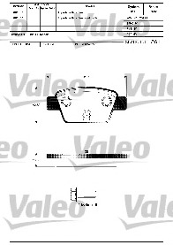 VALEO Fékpofa 601307_VALEO