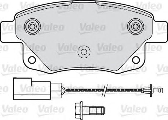 VALEO Hátsó fékbetét 541736_VALEO