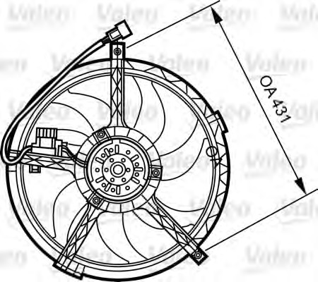 VALEO Hűtőventillátor motor 696377_VALEO