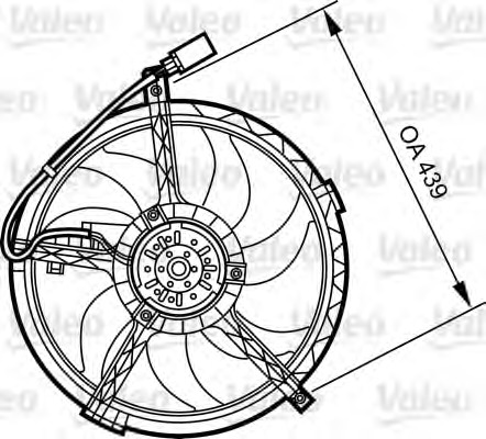 VALEO Hűtőventillátor motor 696379_VALEO