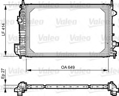 VALEO Vízhűtő 735130_VALEO