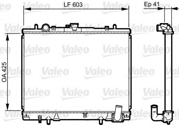 VALEO Vízhűtő 735428_VALEO