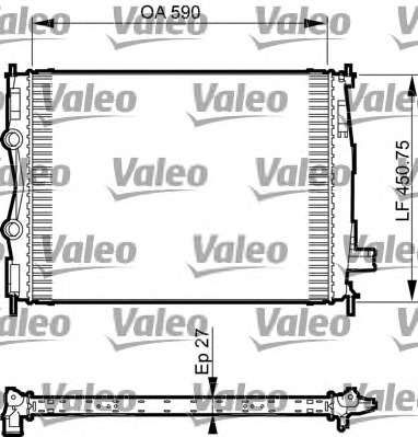 VALEO Vízhűtő 735492_VALEO