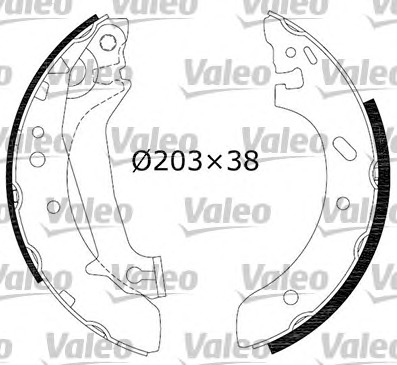 VALEO Fékpofa 553821_VALEO