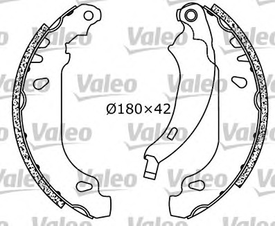 VALEO 553864_VALEO Fékpofa