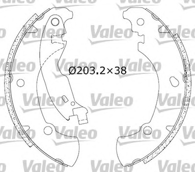 VALEO Fékpofa 554818_VALEO