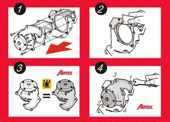 AIRTEX Vízpumpa 1140AIR