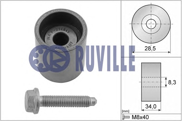 RUVILLE 55465RUV Vezetőgörgő, vezérműszíj