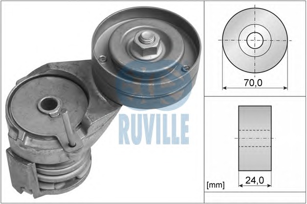 RUVILLE Feszítőkar, hosszbordásszíj 55738RUV