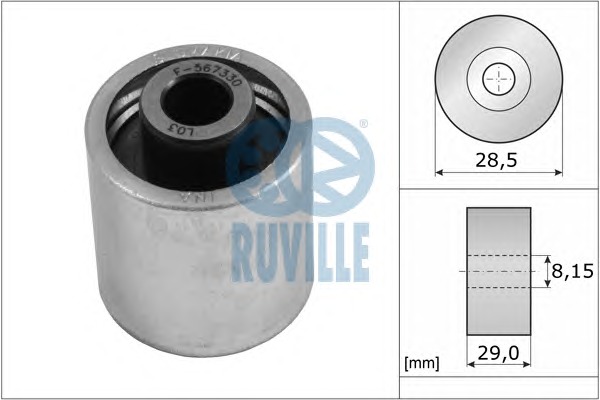 RUVILLE Vezetőgörgő, vezérműszíj 55773RUV