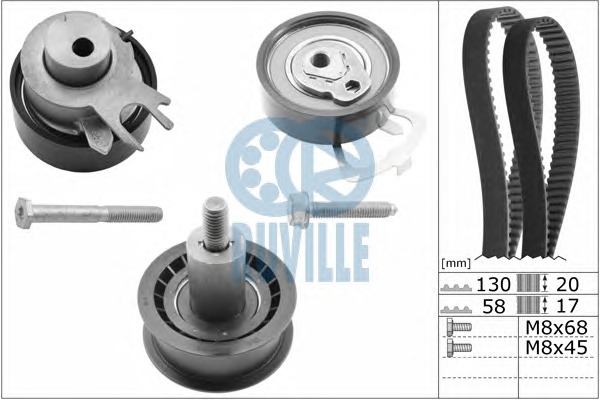 RUVILLE Vezérműszíj készlet 5545672RUV