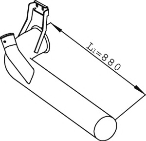 DINEX Kipufogócső 68761_DIN