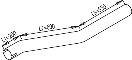 DINEX Kipufogócső 68200_DIN