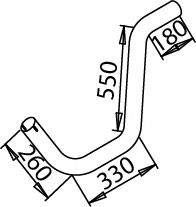 DINEX Kipufogócső 51209_DIN