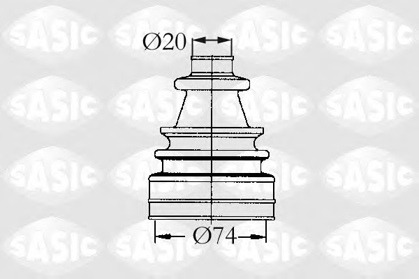 SASIC Féltengely gumiharang készlet 4003418_SAS