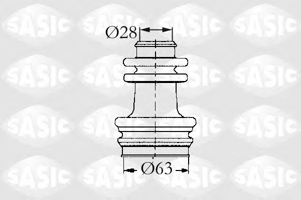 SASIC Féltengely gumiharang készlet 4003424_SAS