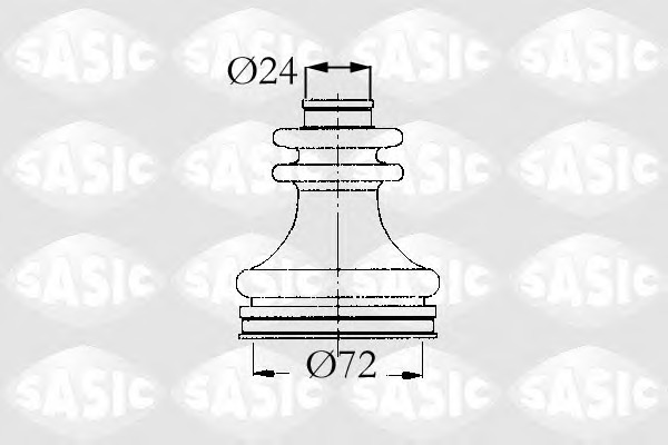 SASIC Féltengely gumiharang készlet 4003449_SAS