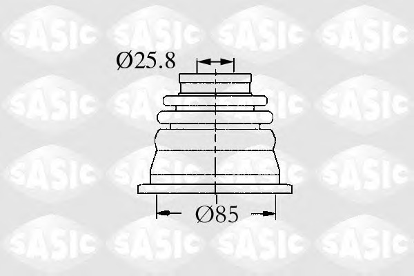 SASIC Féltengely gumiharang készlet 4003458_SAS