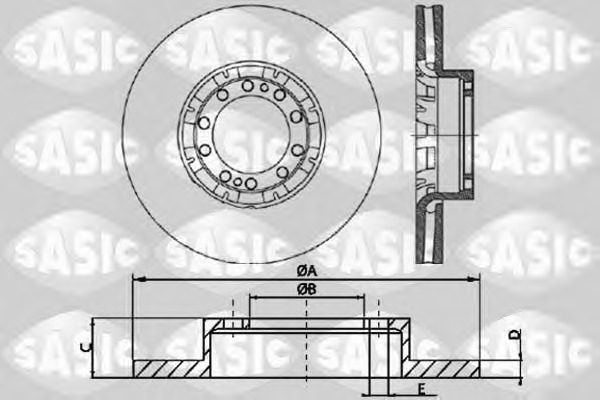 SASIC Első féktárcsa T611002_SAS