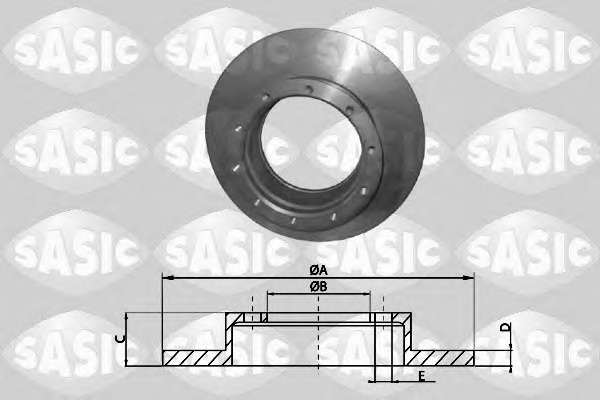 SASIC Hátsó féktárcsa T613001_SAS