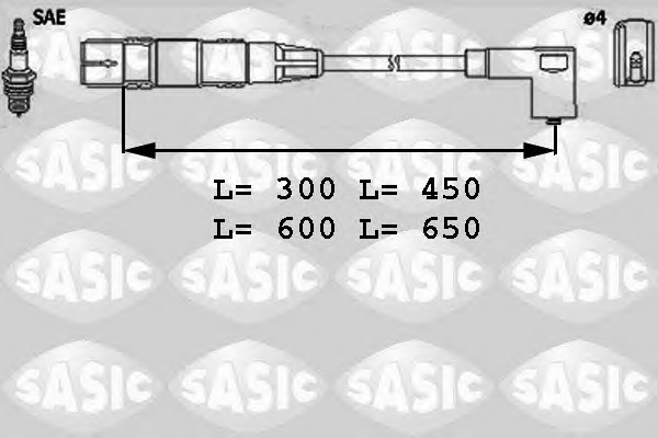 SASIC Gyújtókábel készlet 9286021_SAS