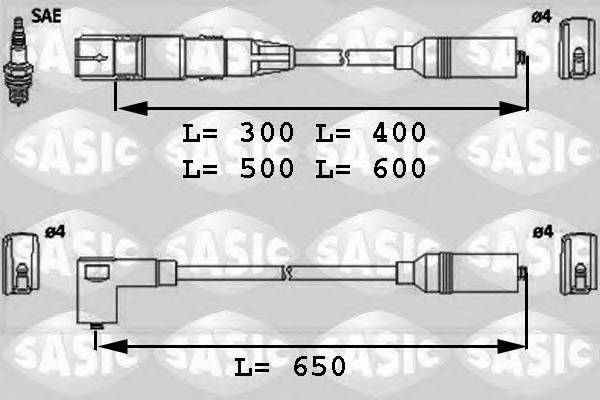 SASIC Gyújtókábel készlet 9286028_SAS